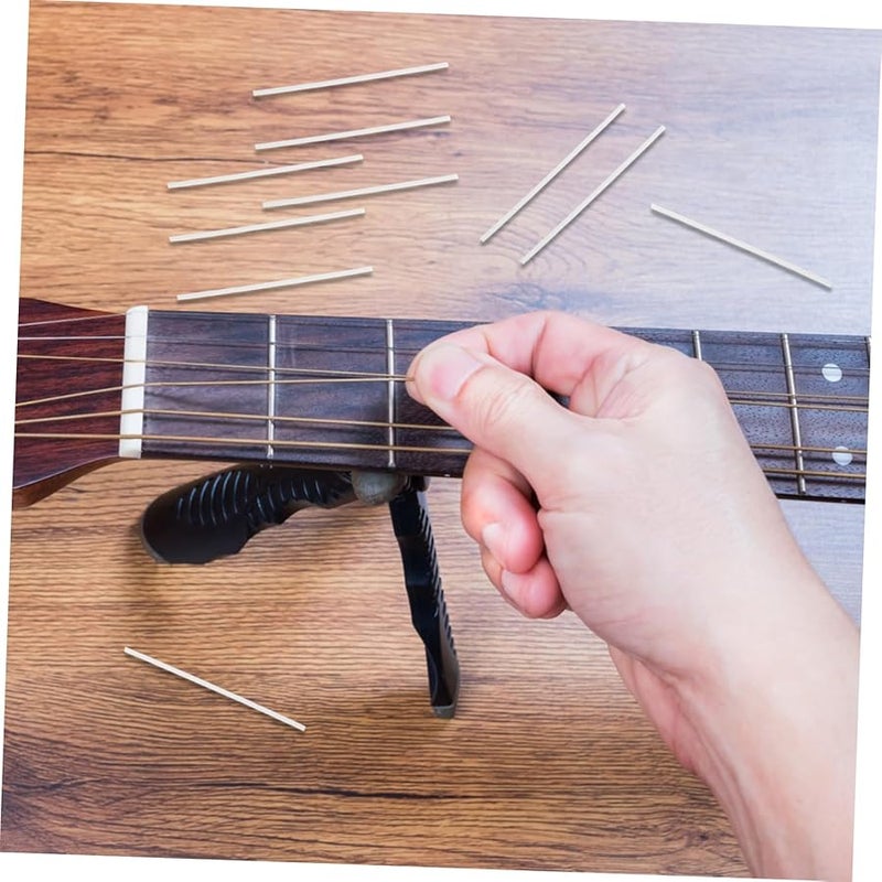 Kesyoo 10pcs White Plastic Guitar Fretboard Side Dot Inlay Markers - Image 5